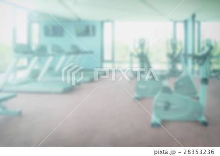 De-focus of fitness room interior background 28353236