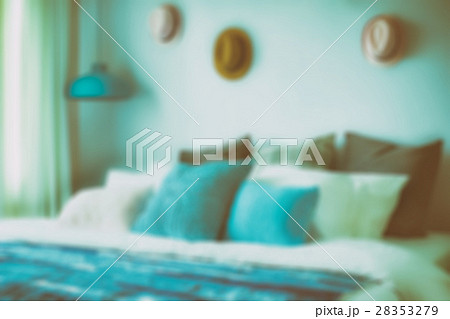 blur image of blue color scheme teenager bedroom blur image of blue color scheme teenager bedroom 28353279