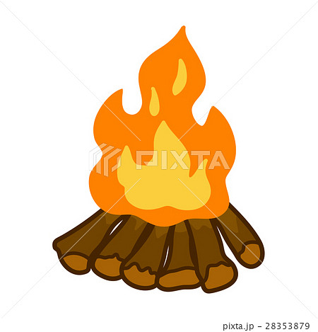 campfire isolated illustrationのイラスト素材 [28353879] - PIXTA