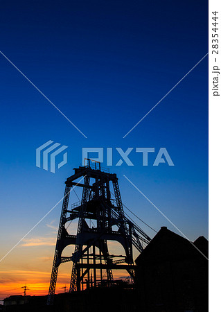宮原坑の日没後 大牟田 世界遺産 宮原坑の日没後 大牟田 世界遺産 28354444