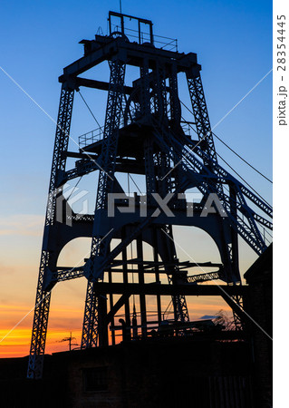 宮原坑の日没後 大牟田 世界遺産 宮原坑の日没後 大牟田 世界遺産 28354445