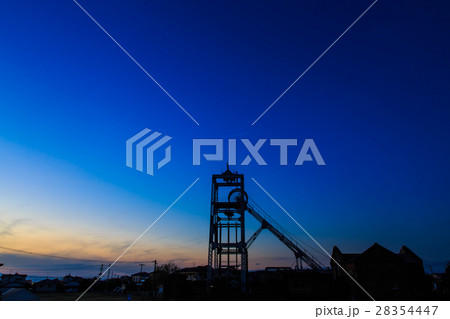 宮原坑の日没後 大牟田 世界遺産 宮原坑の日没後 大牟田 世界遺産 28354447