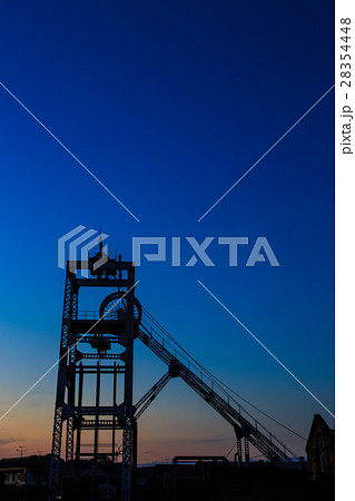 宮原坑の日没後 大牟田 世界遺産 宮原坑の日没後 大牟田 世界遺産 28354448