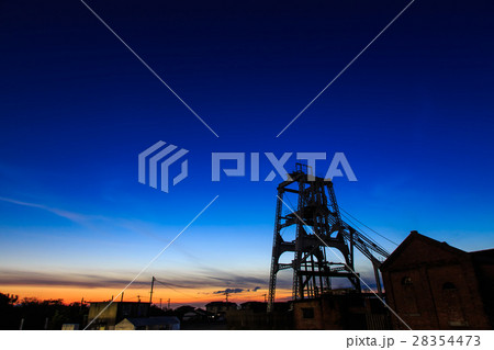 宮原坑の日没後 大牟田 世界遺産 宮原坑の日没後 大牟田 世界遺産 28354473