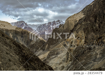 Moonland Landscape in Lamayuru at Ladakh, India 28354479