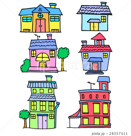 Collection stock of house colorful cartoon 28357311