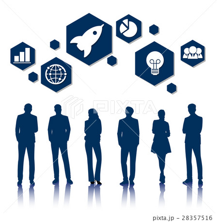 Vector UI Illustration Business People Concept Vector UI Illustration Business People Concept 28357516