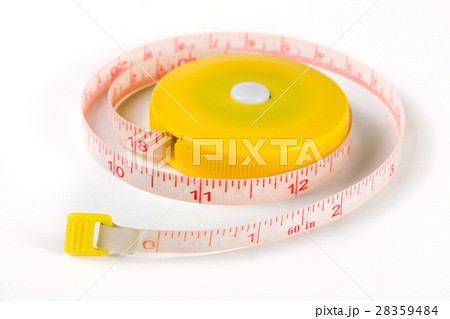 tailor's meter or automatic tape measure isolated tailor's meter or automatic tape measure isolated 28359484