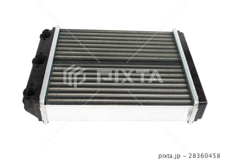 Car radiator isolated over white background 28360458