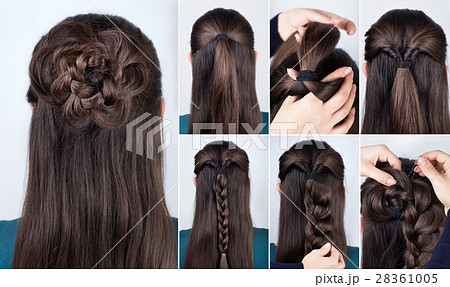hairstyle braided rose tutorial 28361005