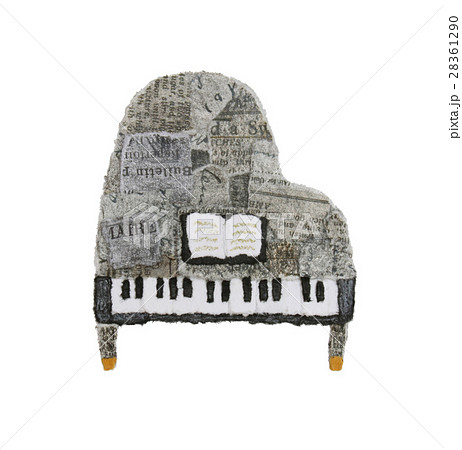 Fashionable Piano Stock Illustration