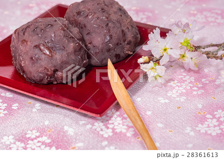 <年中行事>お彼岸イメージ/おはぎと桜 28361613
