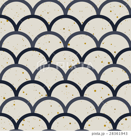 Fish scale japanase seamless pattern vector 28361943