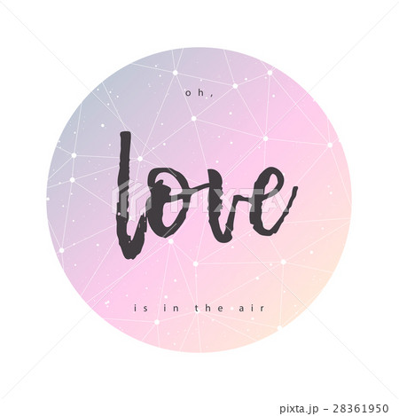 Love is in the air greeting card vector 28361950