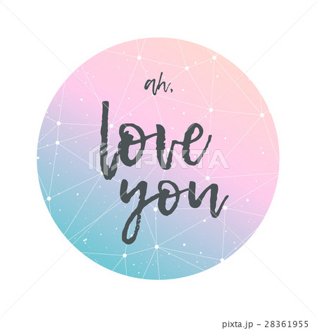 Love you greeting card vector 28361955