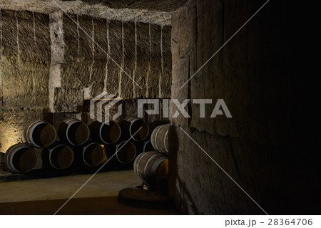Barrels in Wine Cellar 28364706