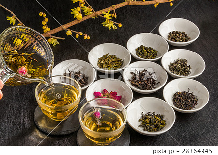 中国茶セット Set of the Chinese tea 28364945