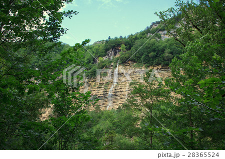 big waterfall in the forest 28365524
