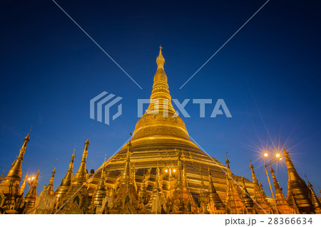 Shwedagon temple in Yangon Shwedagon temple in Yangon 28366634
