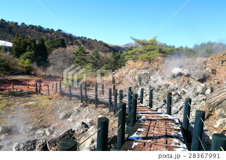 九重 冬の小松地獄遊歩道 九重 冬の小松地獄遊歩道 28367991
