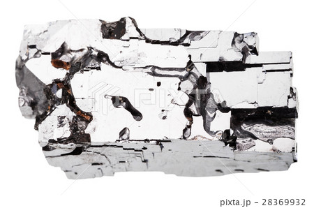 crystal of Galena stone isolated 28369932