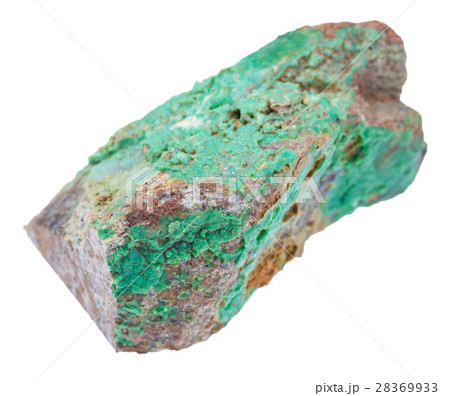 piece of green Garnierite stone (nickel ore) 28369933