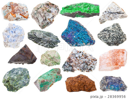 collection of various raw mineral stones collection of various raw mineral stones 28369956
