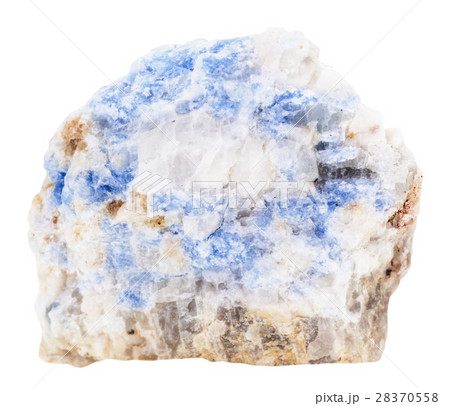 specimen of blue Wischnevite (Vishnevite) isolated specimen of blue Wischnevite (Vishnevite) isolated 28370558