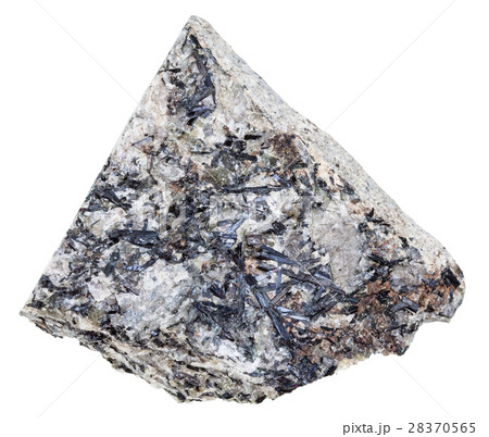 piece of lujaurite rock isolated 28370565