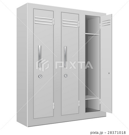 School lockers. With the white door open 28371018