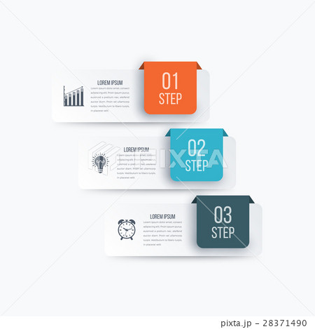 Vector illustration infographics 3 options 28371490