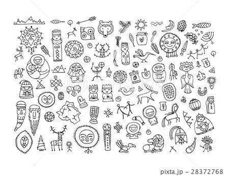 Set of ethnic design elements 28372768