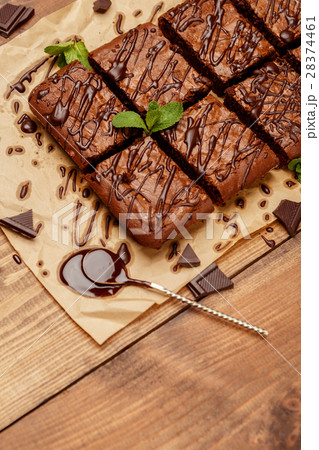 chocolate cake on a baking sheet 28374461
