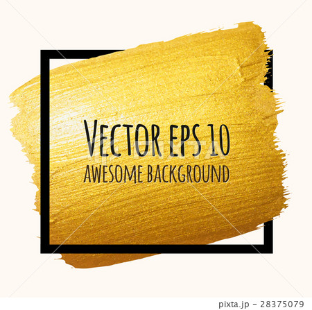Vector golden brush stroke banner for your amazing 28375079