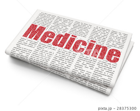 Medicine concept: Medicine on Newspaper background 28375300