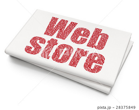 Web design concept: Web Store on Blank Newspaper Web design concept: Web Store on Blank Newspaper 28375849