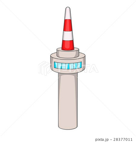 Namsan tower in Seoul icon, cartoon style Namsan tower in Seoul icon, cartoon style 28377011