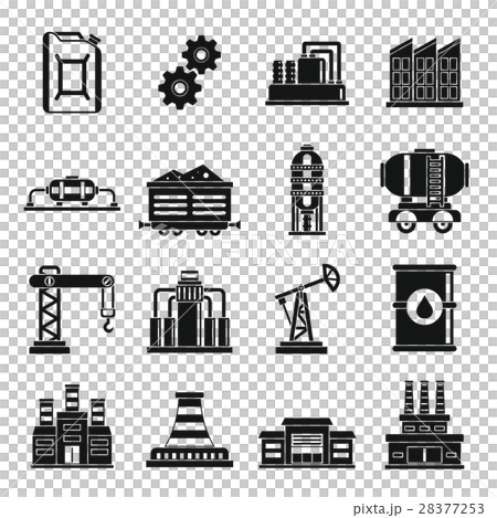 Industry icons set, simple style - Stock Illustration [28377253] - PIXTA