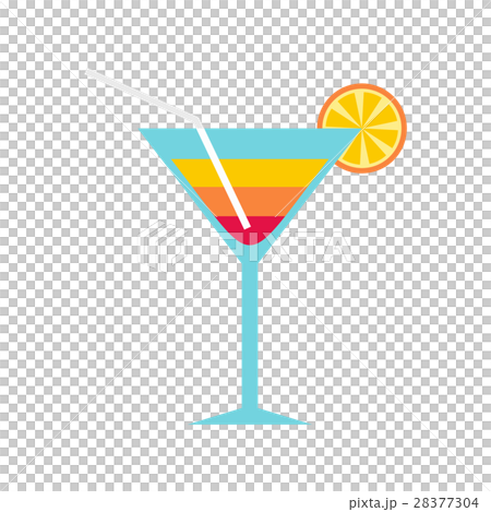 Beach cocktail icon, flat style Beach cocktail icon, flat style 28377304