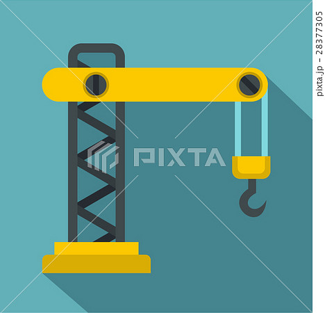 Crane icon, flat style 28377305