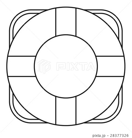 Lifeline icon, outline style 28377326