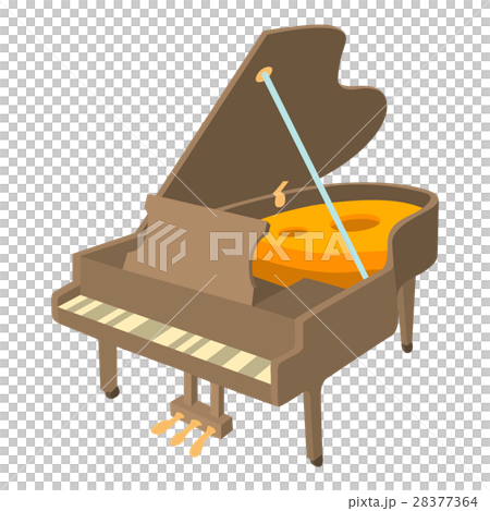 Grand piano icon, isometric style - Stock Illustration [28377364] - PIXTA