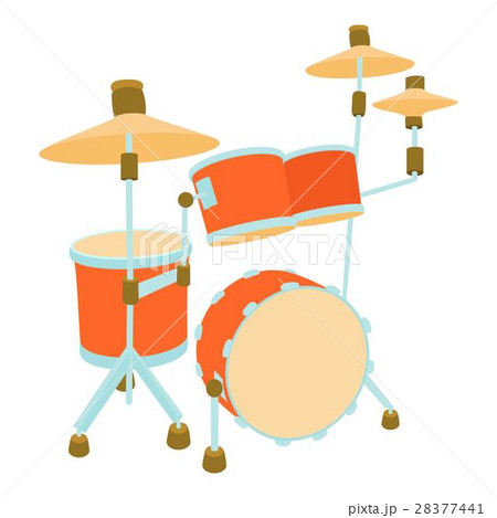 Drum icon, cartoon style 28377441