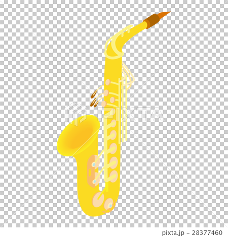Saxophone icon, cartoon style 28377460