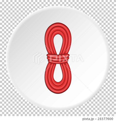 Red rope icon, cartoon styleのイラスト素材 [28377600] - PIXTA