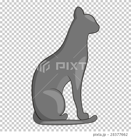Egypt cat icon, cartoon style 28377662