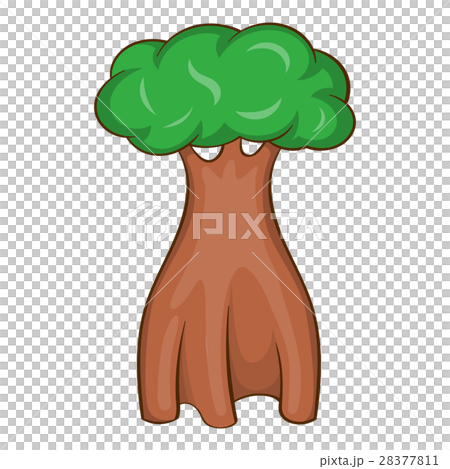 Australia bottle tree icon, cartoon style 28377811
