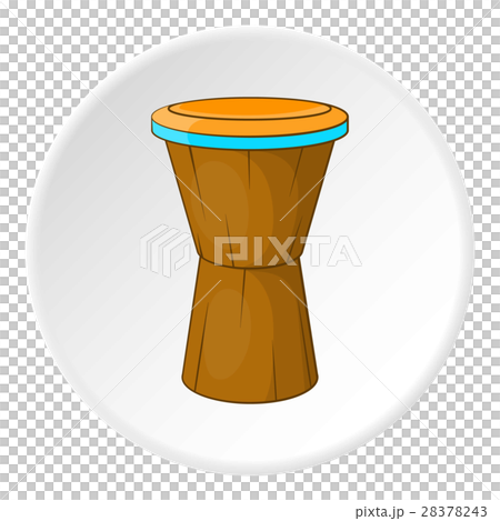 Ethnic drum icon, cartoon style 28378243