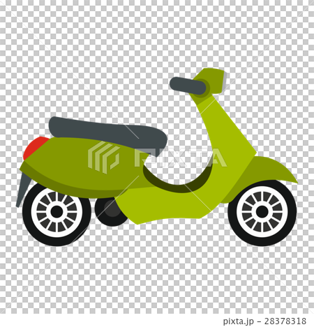 Scooter icon, flat style Scooter icon, flat style 28378318