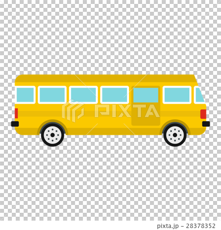 Bus icon, flat style 28378352